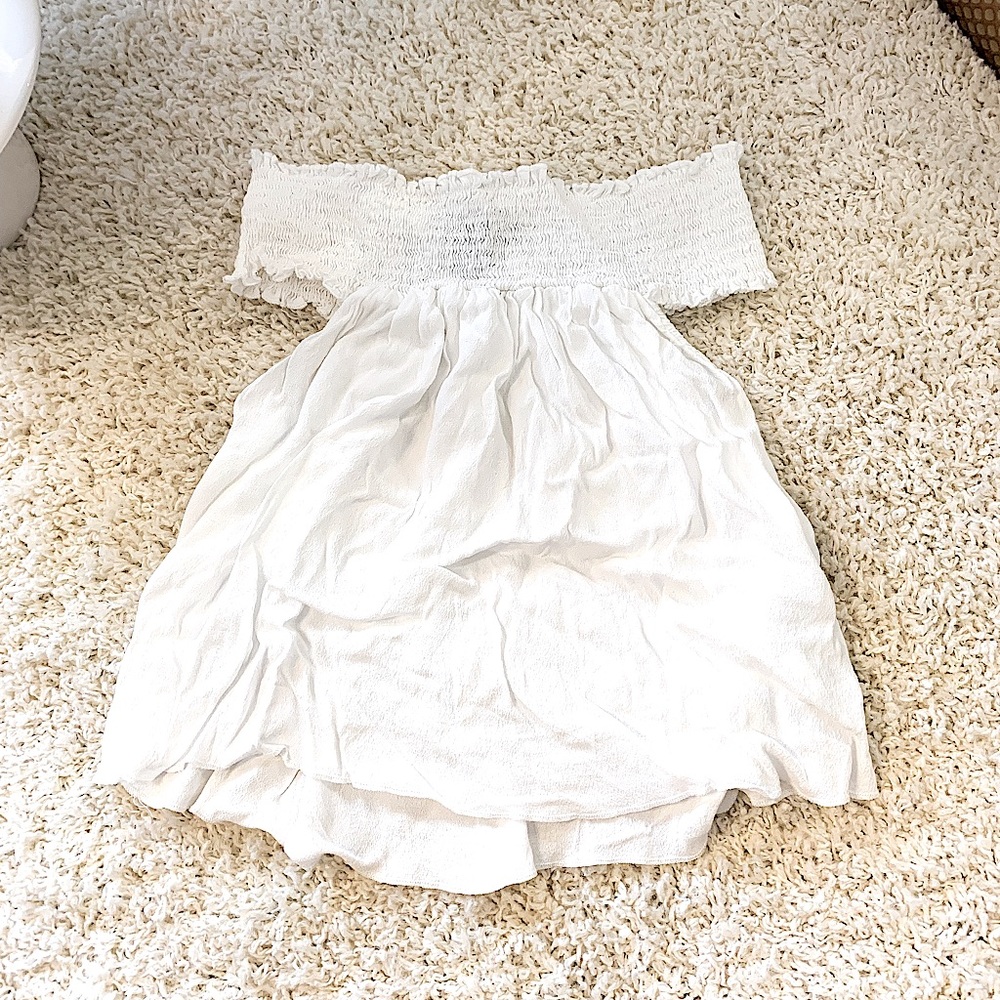 White off shoulder top